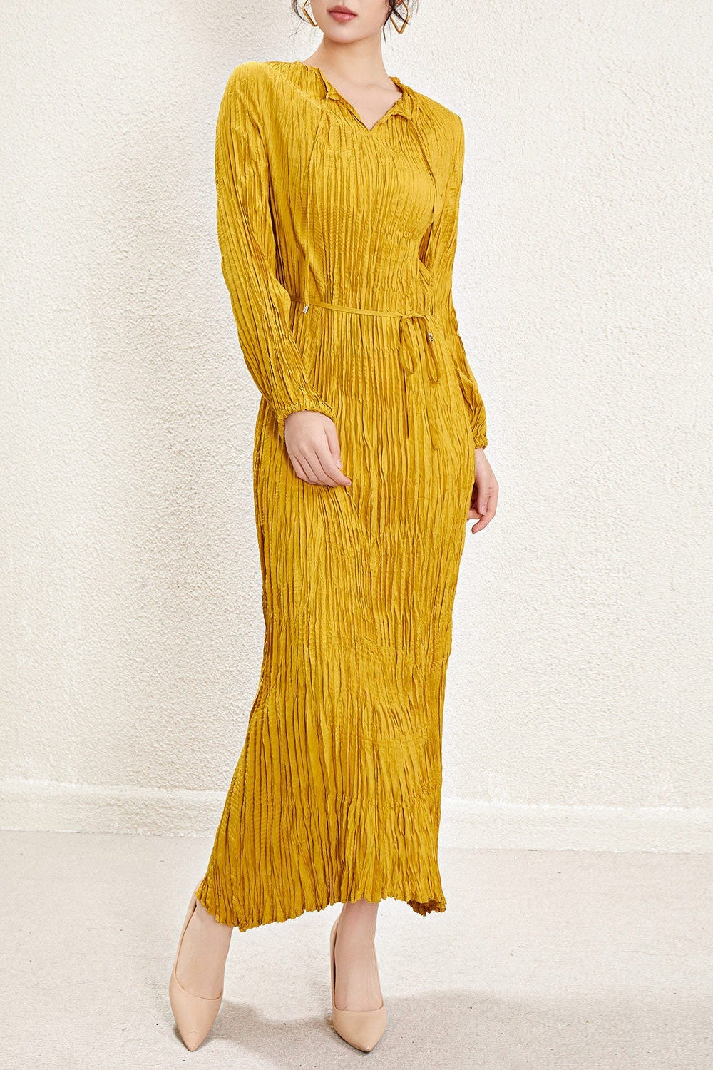 PLEATS PLEASE ISSEY MIYAKE Style Irregular Pleated Dress