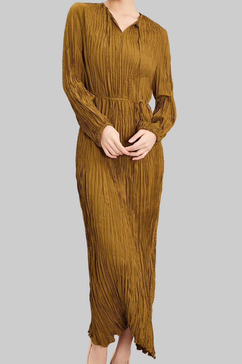 PLEATS PLEASE ISSEY MIYAKE Style Irregular Pleated Dress