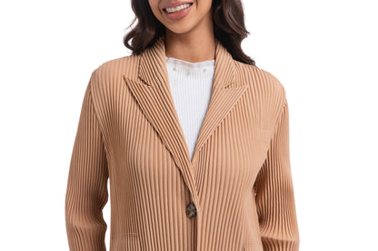 PLEATS PLEASE ISSEY MIYAKE Style Trench-Style Coat – Mid-Calf Length, Slim Silhouette